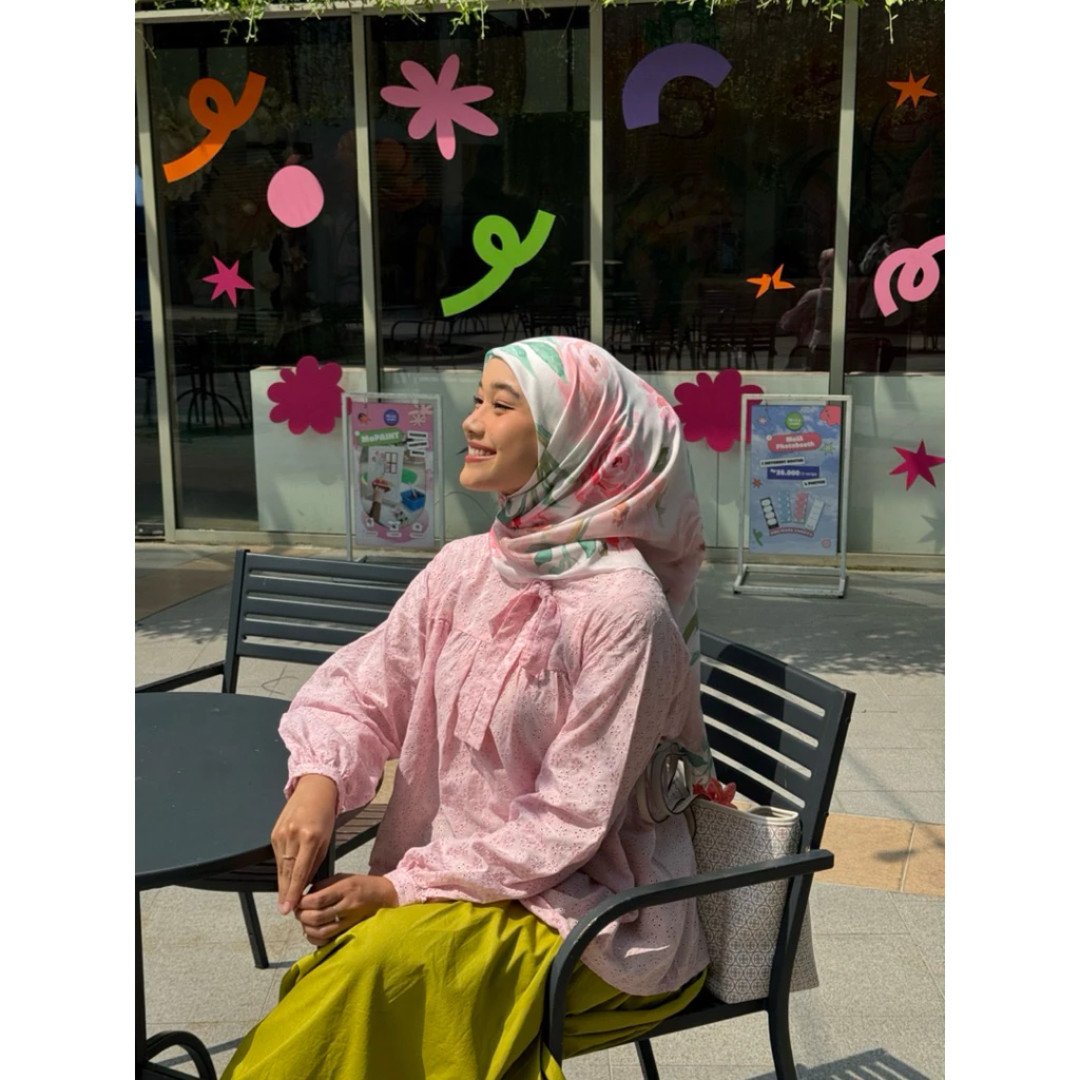 NORA Hijab - Scarf Jardin de Rose
